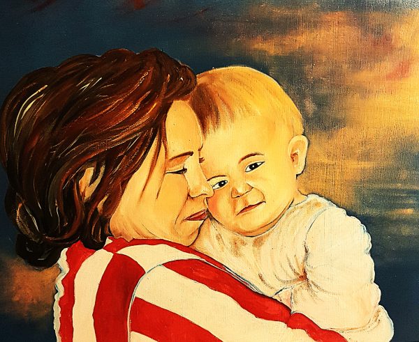 Portrait la mère et l'enfant
