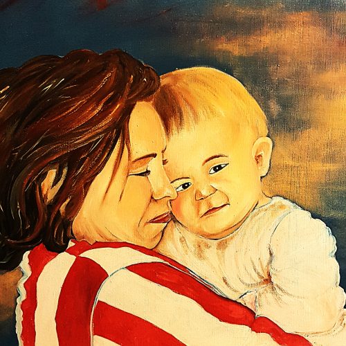 Portrait la mère et l'enfant